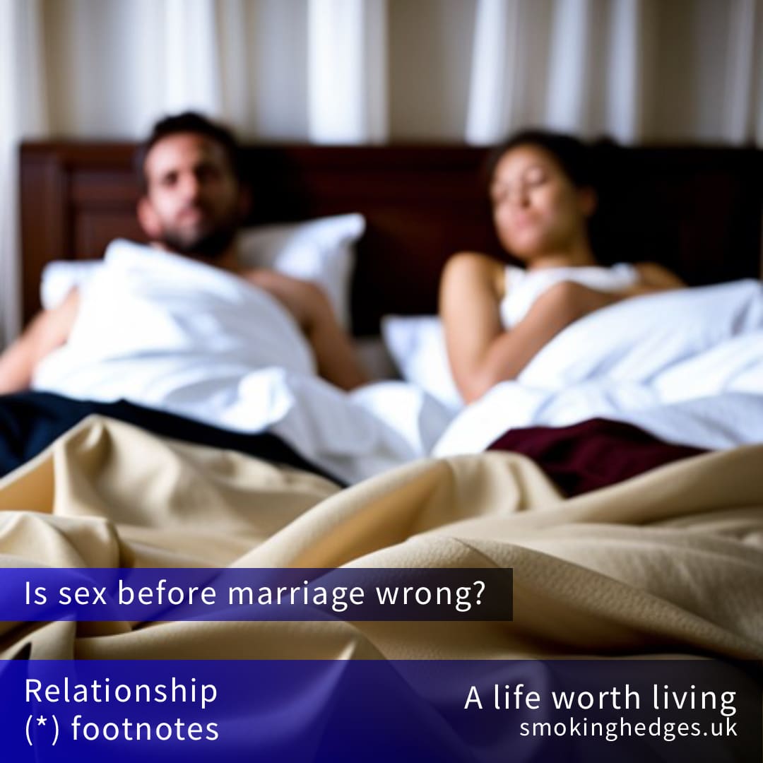 Is sex before marriage wrong? - Smoking Hedges Creations